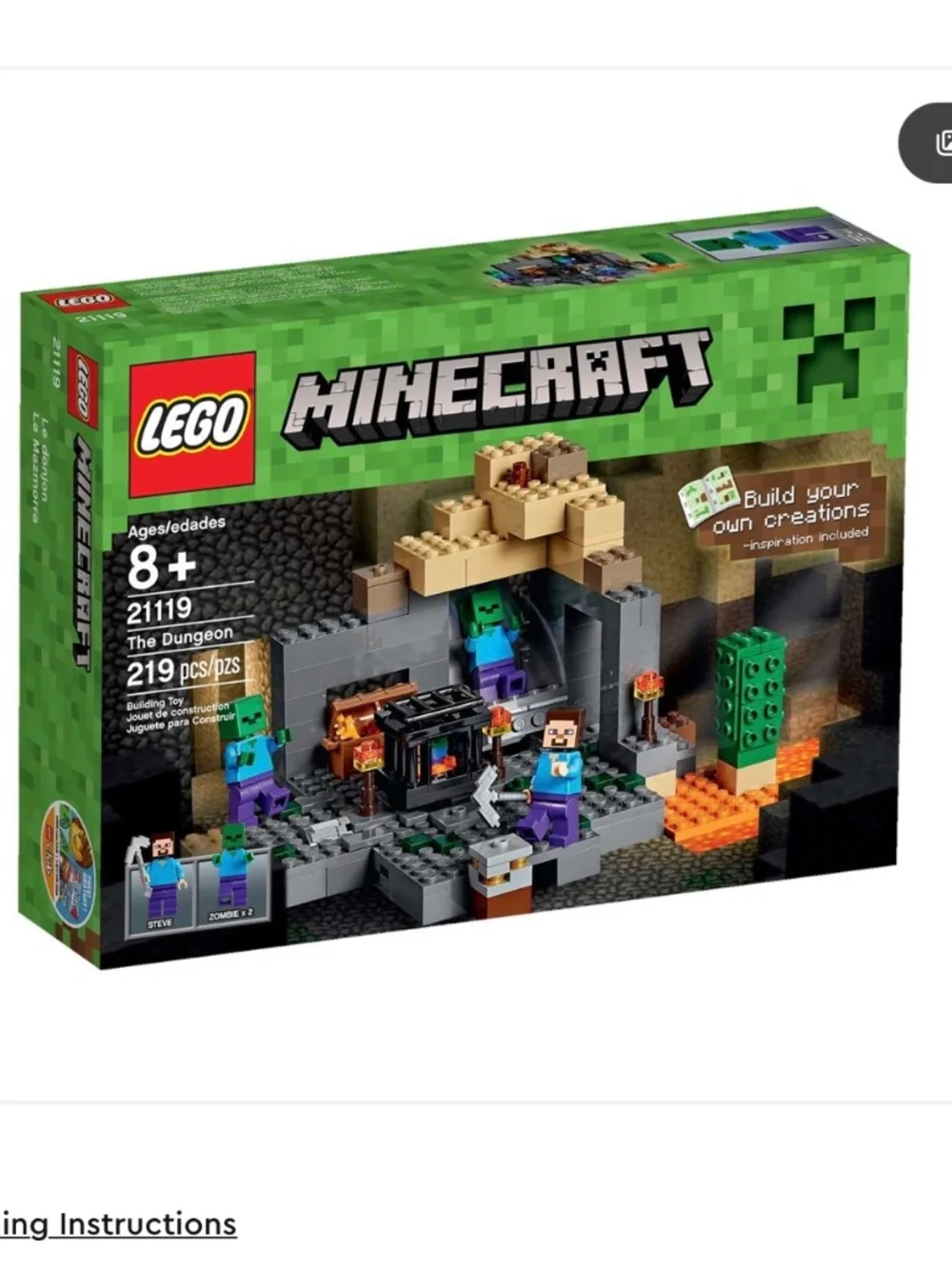 Lego Minecraft The Dingeon #21119